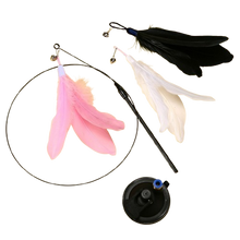 Charger l'image dans la galerie, Jouet Plume pour Chat avec Clochette et ventouse forte - Pawpae