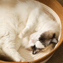 Charger l&#39;image dans la galerie, Panier pour Chat en Rotin Corde de Coton
