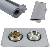 Charger l&#39;image dans la galerie, Tapis de Nourriture Imperméable en Silicone pour Chiens et Chats – Antidérapant, Facile à Nettoyer

