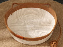 Charger l&#39;image dans la galerie, Panier pour Chat en Rotin Corde de Coton
