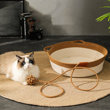 Charger l&#39;image dans la galerie, Panier pour Chat en Rotin Corde de Coton
