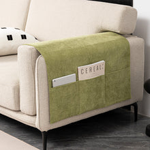 Charger l&#39;image dans la galerie, Protège-accoudoir en chenille avec poches de rangement
