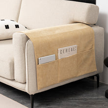 Charger l&#39;image dans la galerie, Protège-accoudoir en chenille avec poches de rangement
