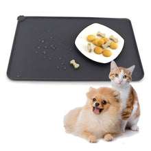 Charger l&#39;image dans la galerie, Tapis de Nourriture Imperméable en Silicone pour Chiens et Chats – Antidérapant, Facile à Nettoyer

