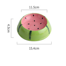 Charger l&#39;image dans la galerie, Gamelle en Céramique pour Chat – Design Fruité, Anti-basculement et Facile à nettoyer
