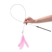 Charger l&#39;image dans la galerie, Jouet Plume pour Chat avec Clochette et ventouse forte
