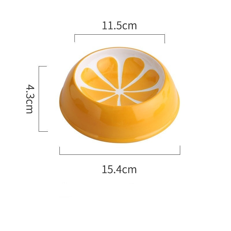 Gamelle en Céramique pour Chat – Design Fruité, Anti-basculement et Facile à nettoyer